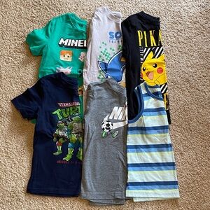 Jumping Beans Kids Graphic Tees - Green, Blue, Gray, Black